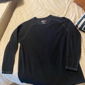 Russell Athletic Dri-Power Black Crewneck Fleece Sweatshirt large